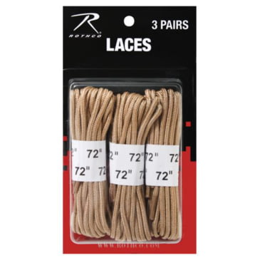 Boot Laces 72" Nylon Military Boot Laces 3 Pack 61913 61914 