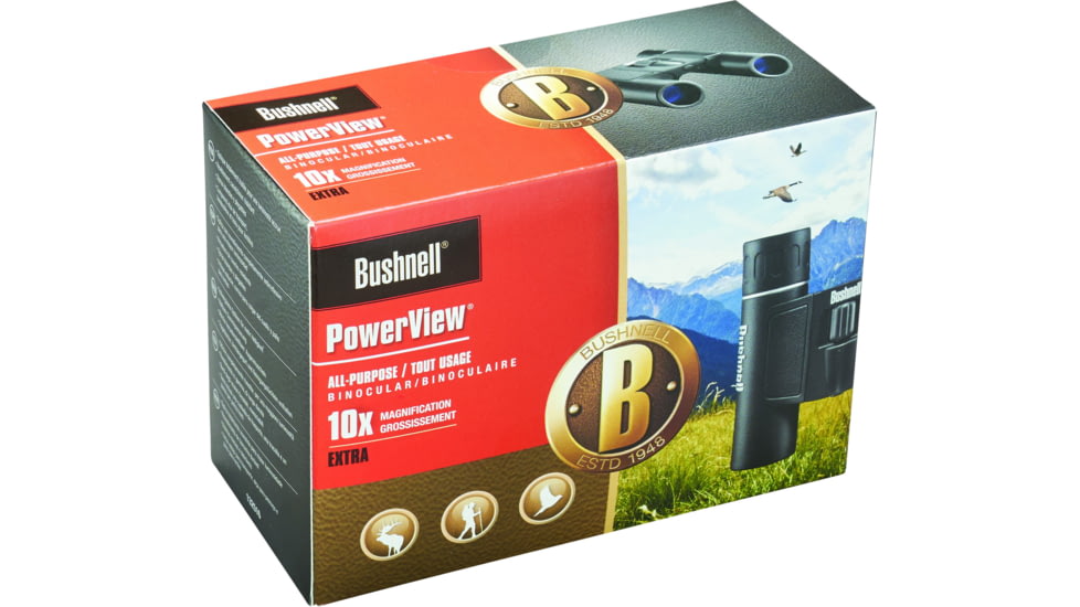 Bushnell Powerview 10x25mm Roof Prism Compact Binocular 132516 ...