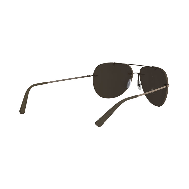 HAZARD 4 Cluster: Frameless Aviator Sunglasses - Silver (Regular) 並行輸入品  【在庫処分】