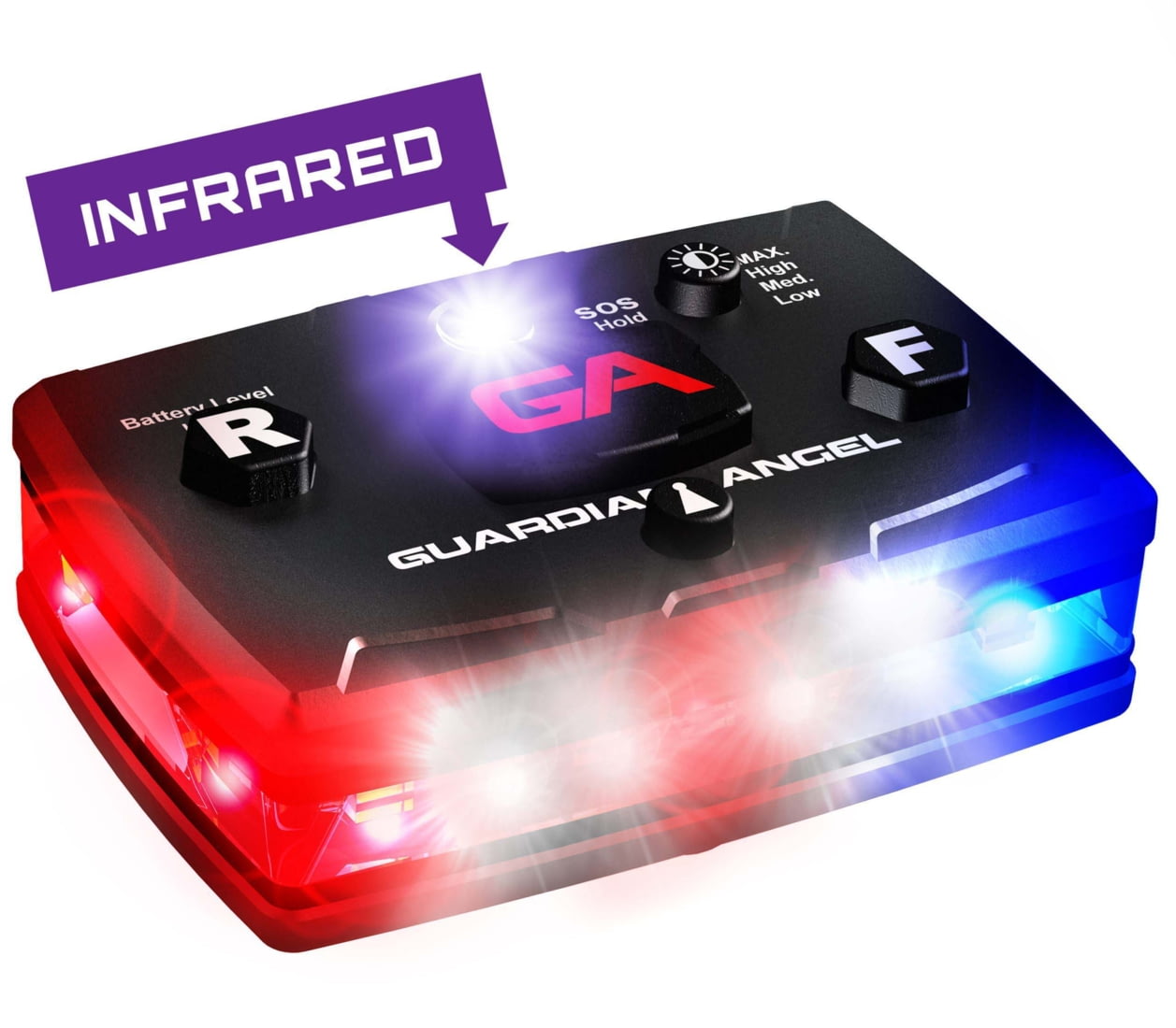 Guardian Angel Elite Series Infrared Hybrid Wearable Safety Lights FREE